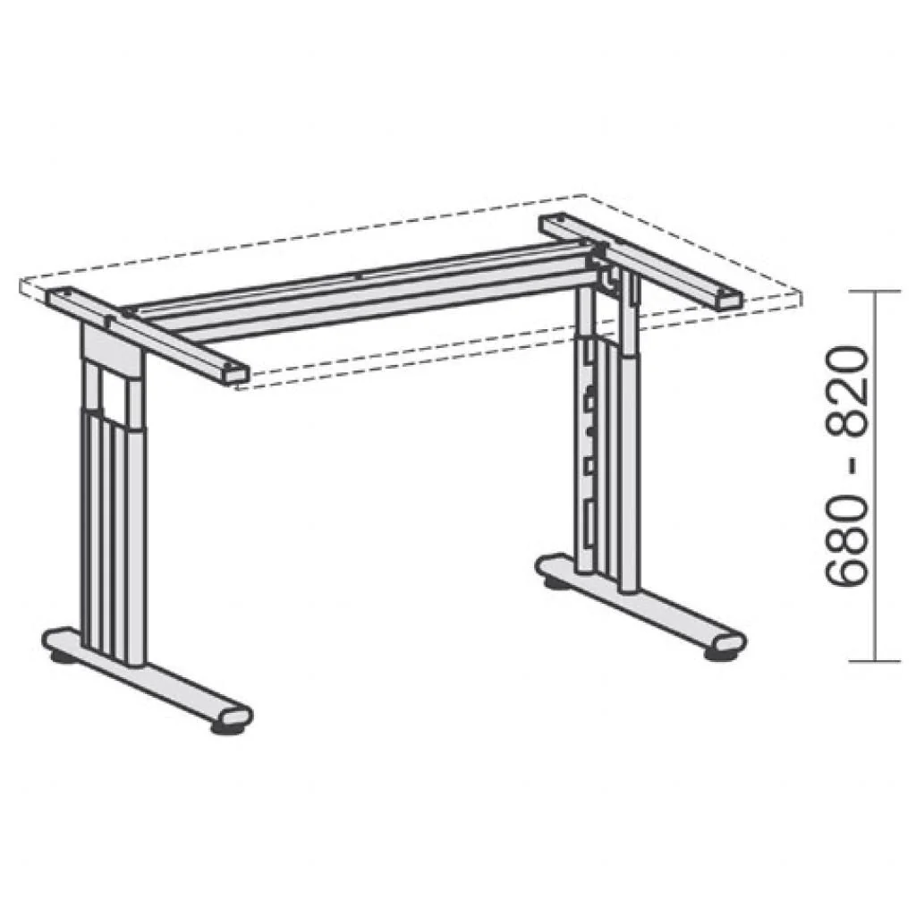 Schreibtisch C-Flex Ergoform von Geramöbel - Produktbild 5 von 15