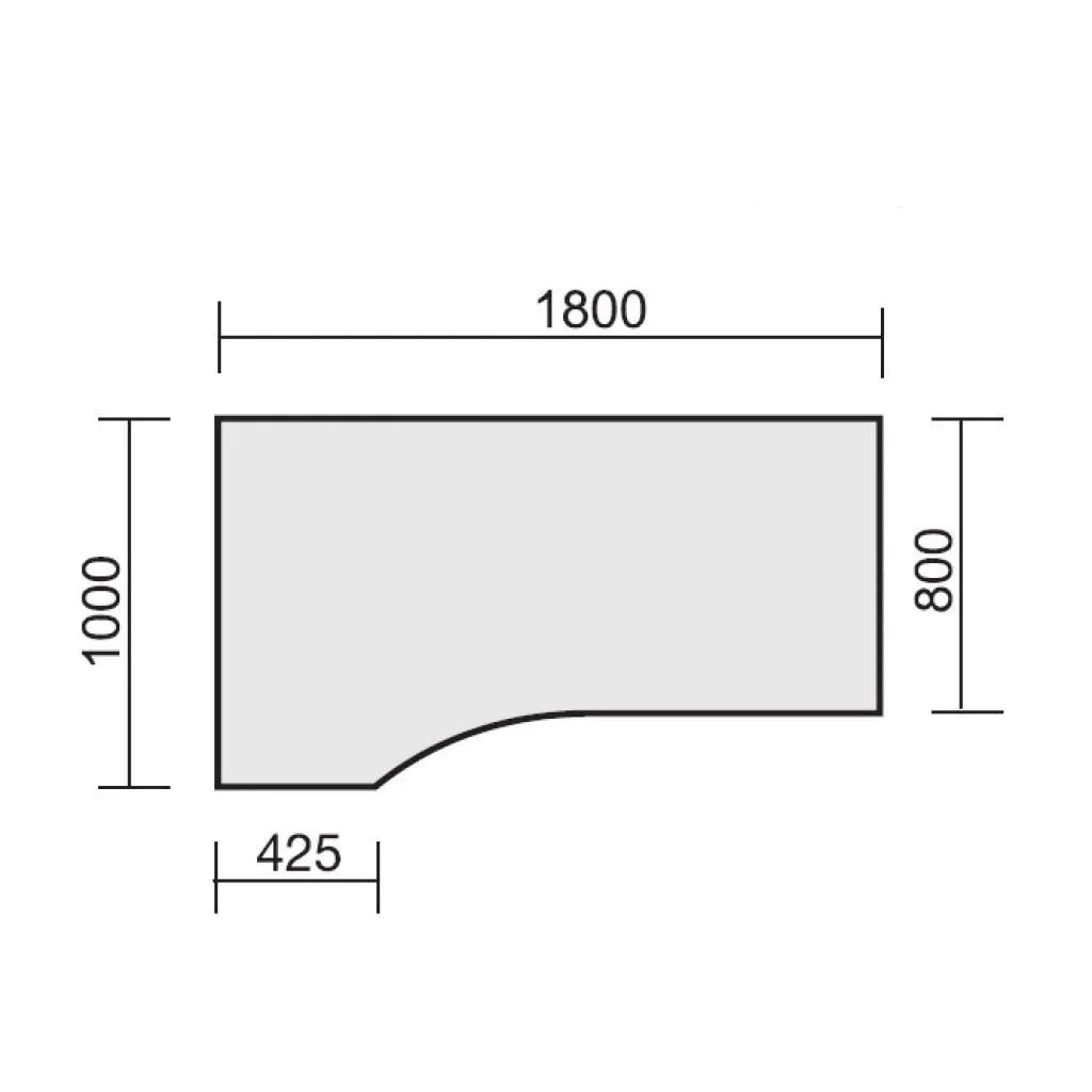 Schreibtisch C-Flex Freiform von Geramöbel - Produktbild 6 von 14
