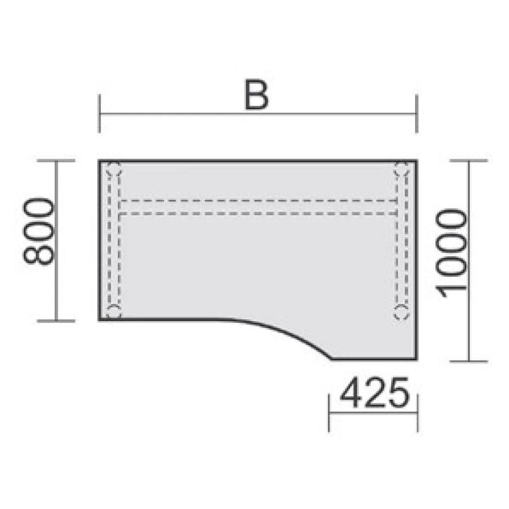 Schreibtisch 4-Pro Freiform von Geramöbel - Produktbild 7 von 13