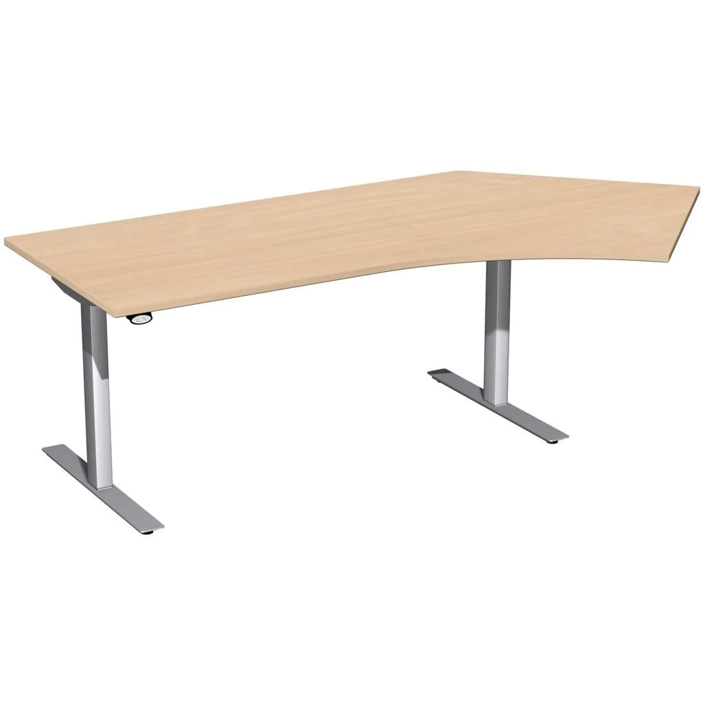 Höhenverstellbarer Schreibtisch Elektro Flex Winkelform von Geramöbel - Produktbild 3 von 9