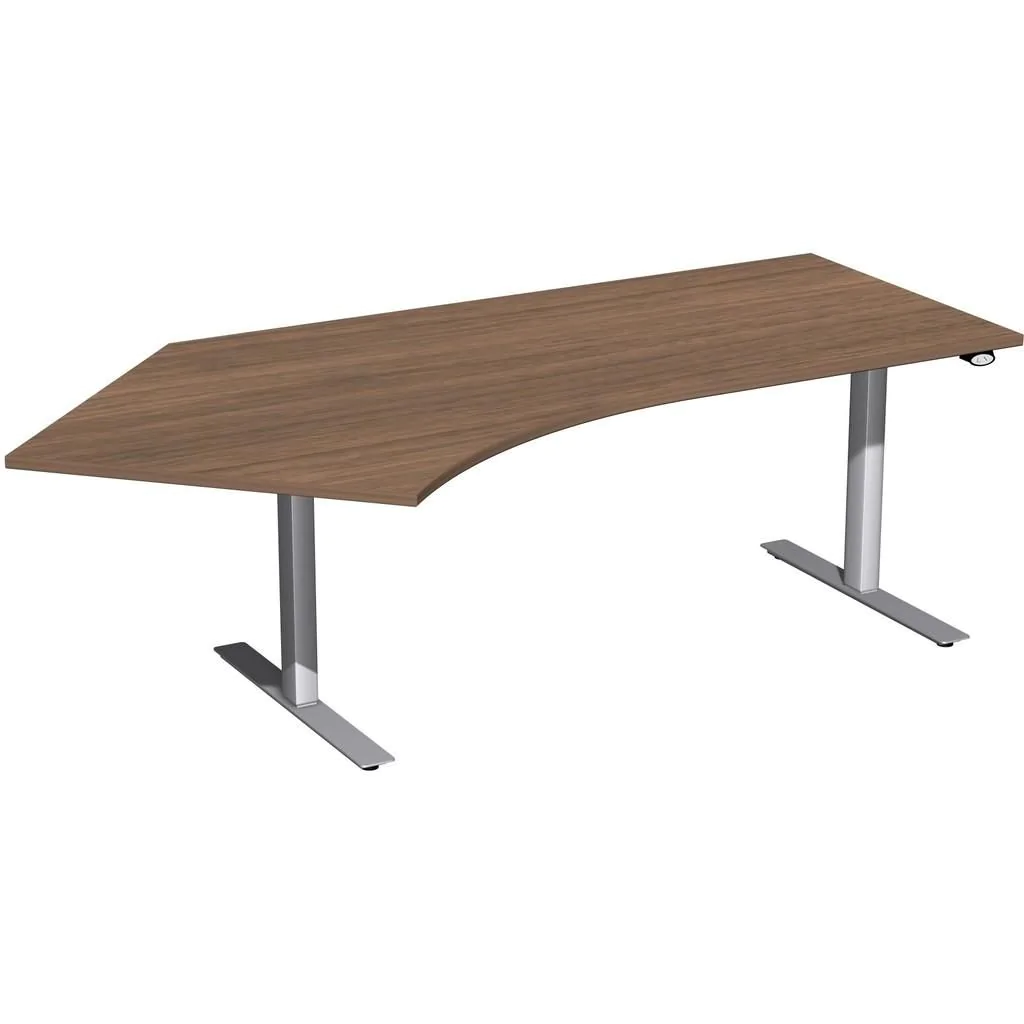 Höhenverstellbarer Schreibtisch Elektro Flex Winkelform von Geramöbel - Produktbild 5 von 9
