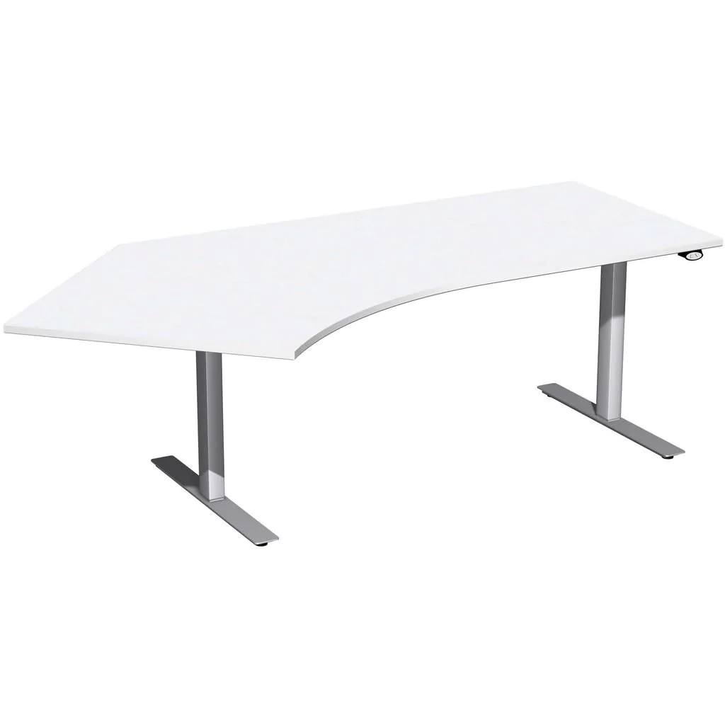 Höhenverstellbarer Schreibtisch Elektro Flex Winkelform von Geramöbel - Produktbild 6 von 9