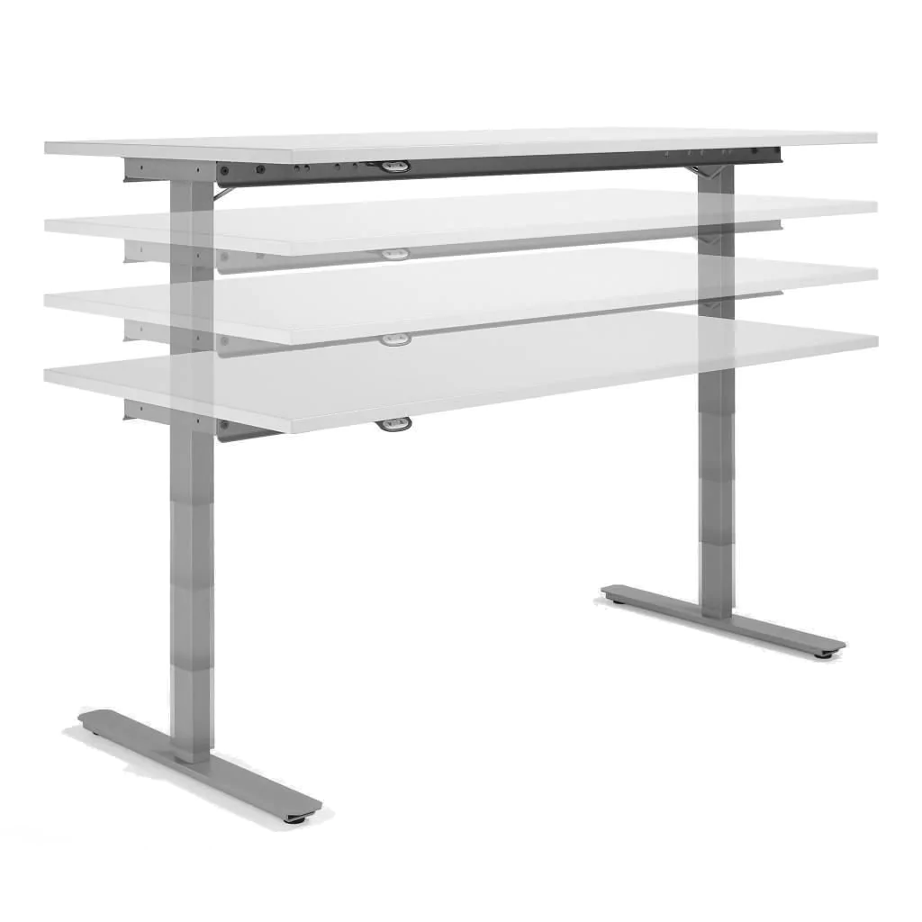 Höhenverstellbarer Schreibtisch Elektro Flex Rechteckform von Geramöbel - Produktbild 9 von 13