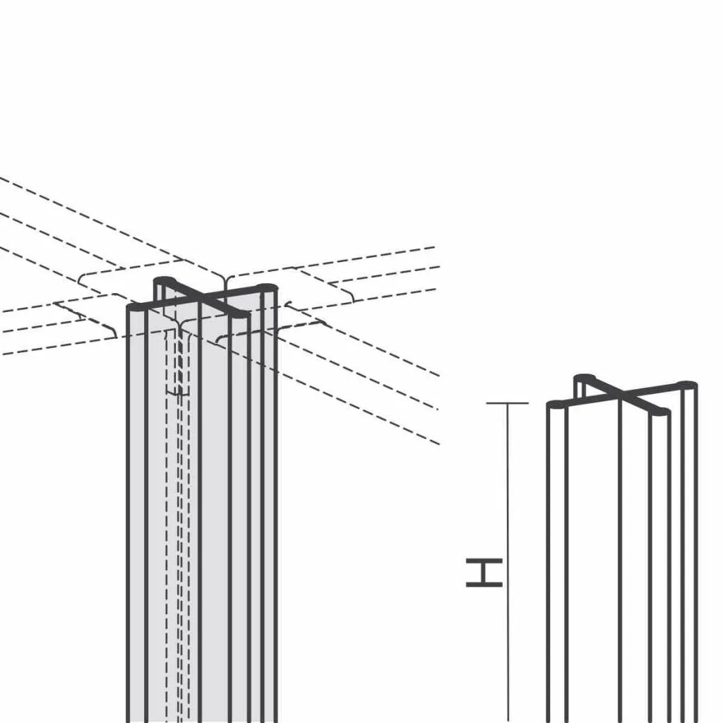 Winkelverbindung 4x90° - GEM-XW-80-ZBS27VXX
