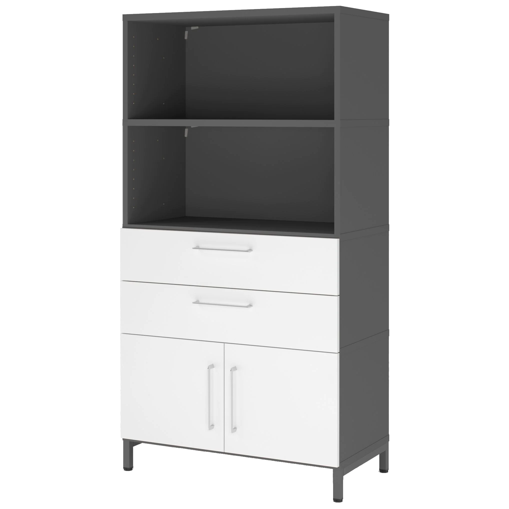 Kombischrank Flex Wall 4 OH - Graphit - HBA-FW48K1KU