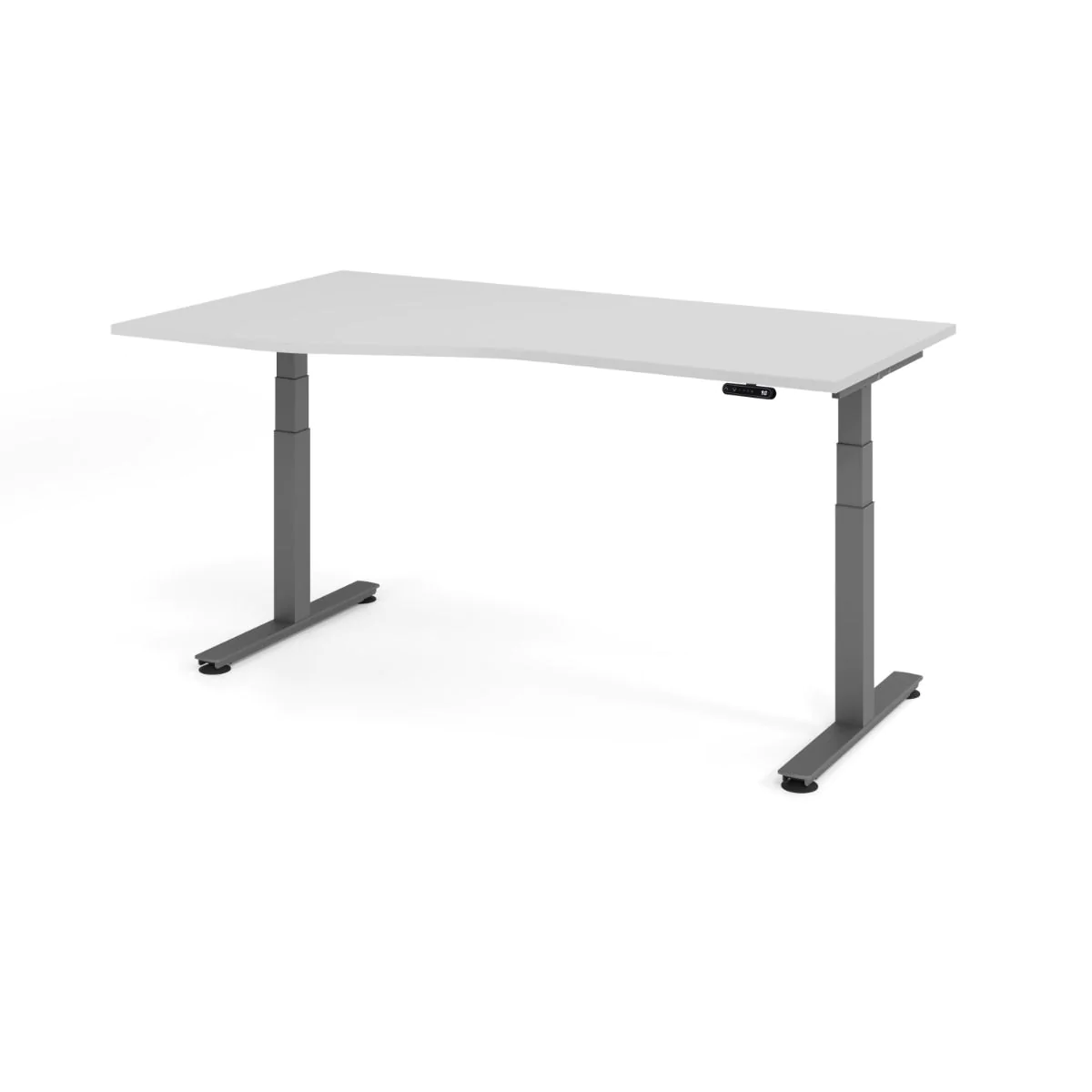 XDSM Freiform Schreibtisch, 180 cm, elektrisch höhenverstellbar, 2 Motoren von Hammerbacher - Produktbild 7 von 13