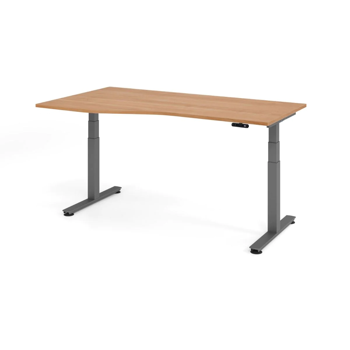 XDSM Freiform Schreibtisch, 180 cm, elektrisch höhenverstellbar, 2 Motoren von Hammerbacher - Produktbild 3 von 13