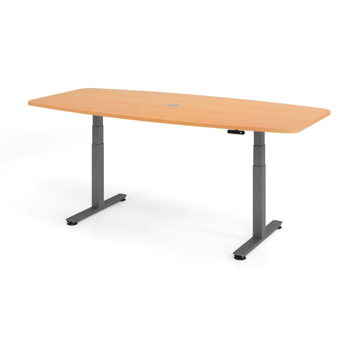 XDSM Konferenztisch, 220 cm, elektrisch höhenverstellbar, 2 Motoren von Hammerbacher - Produktbild 6 von 10