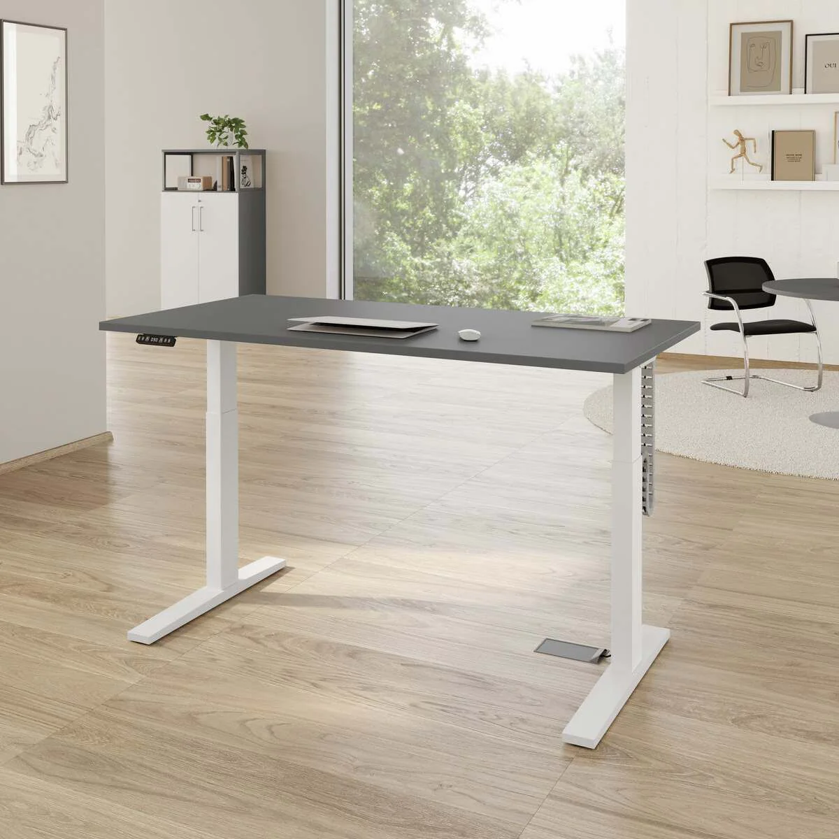 XMKA Schreibtisch, 120-180 cm, elektrisch höhenverstellbar, 2 Motoren - HBA-XMKA