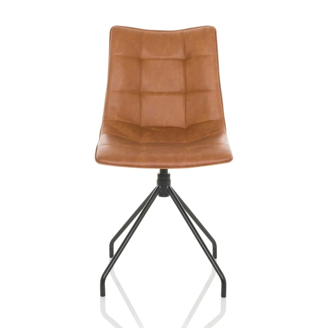 Besucherstuhl Dining Stuhl TARVISO PU braun online kaufen