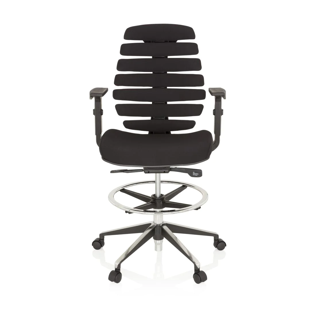 Bürostuhl Drehstuhl ERGO LINE II WORK Stoff schwarz - HJH-714600