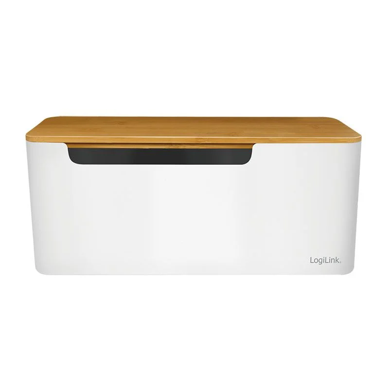 Kabelbox mit Bambus-Deckel von LogiLink - Produktbild 2 von 9