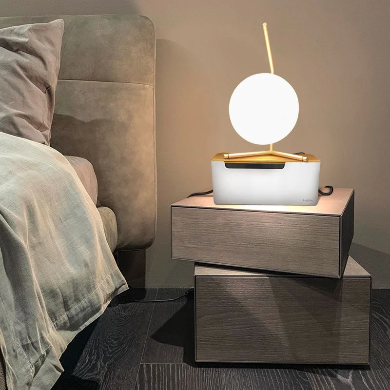 Kabelbox mit Bambus-Deckel von LogiLink - Produktbild 7 von 9