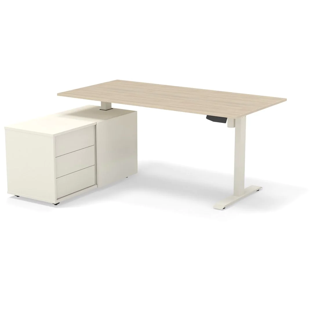 Höhenverstellbarer Schreibtisch Move 1 mit Sideboard von Kerkmann - Produktbild 3 von 7