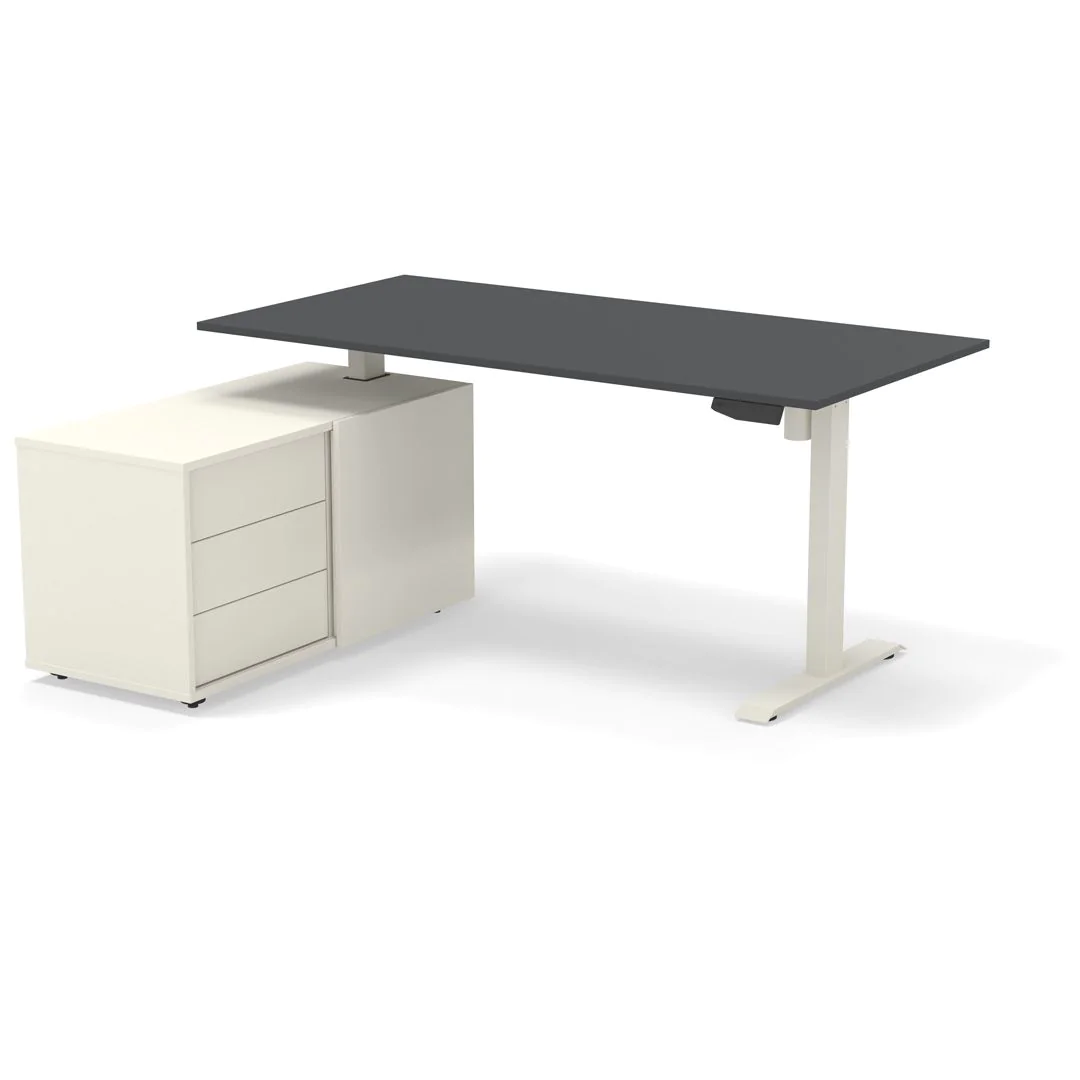 Höhenverstellbarer Schreibtisch Move 1 mit Sideboard von Kerkmann - Produktbild 4 von 7