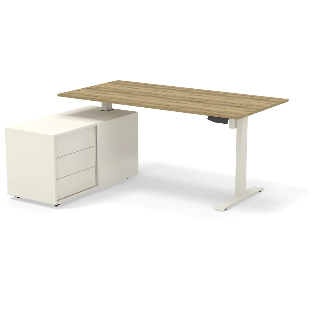 Höhenverstellbarer Schreibtisch Move 1 mit Sideboard von Kerkmann - Produktbild 2 von 7