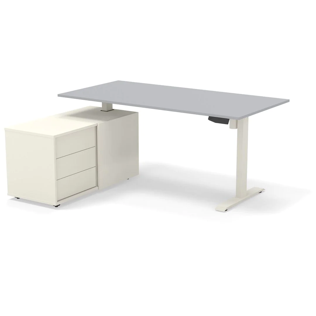 Höhenverstellbarer Schreibtisch Move 1 mit Sideboard von Kerkmann - Produktbild 5 von 7