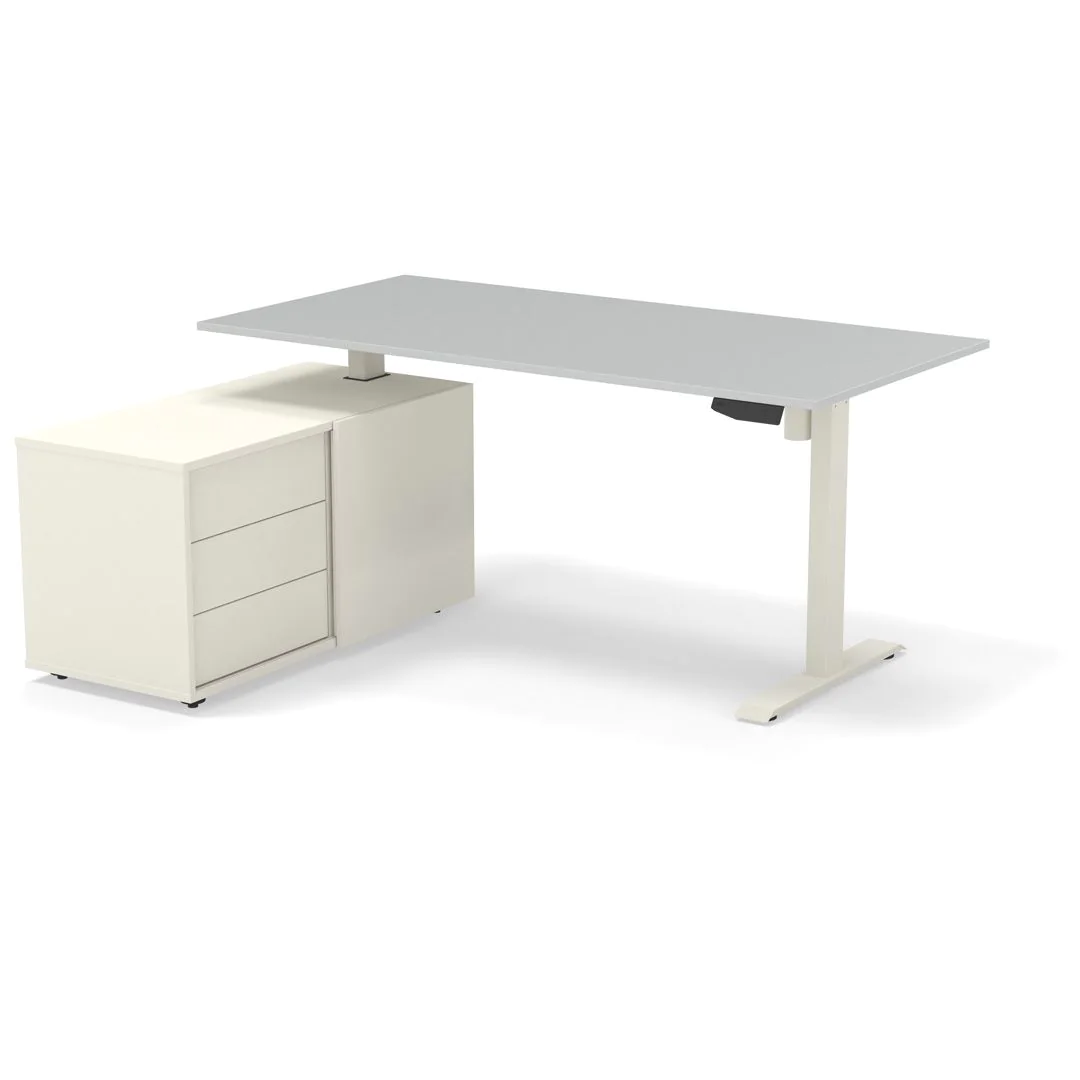 Höhenverstellbarer Schreibtisch Move 1 mit Sideboard von Kerkmann - Produktbild 6 von 7