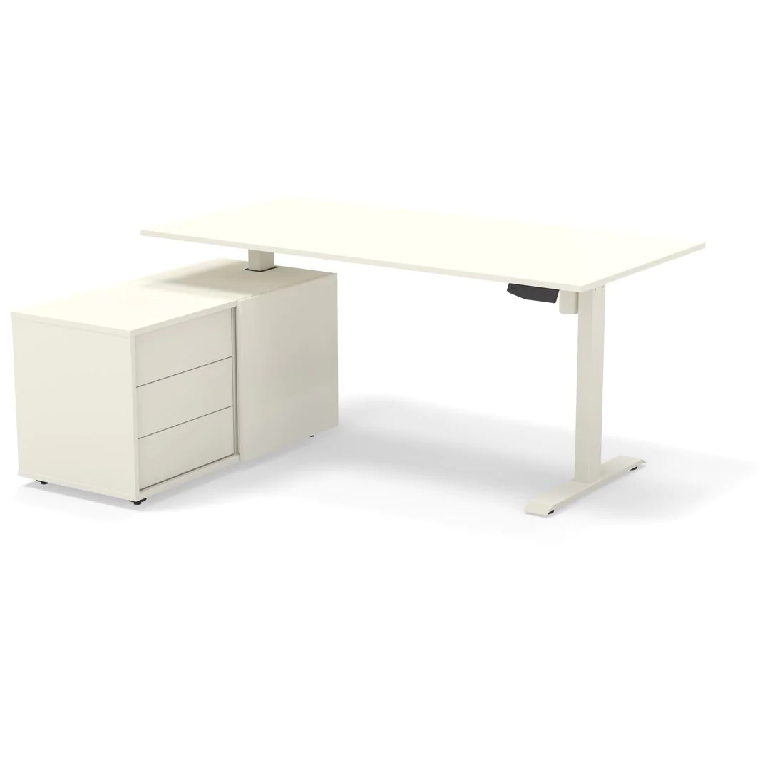 Höhenverstellbarer Schreibtisch Move 1 mit Sideboard von Kerkmann - Produktbild 7 von 7