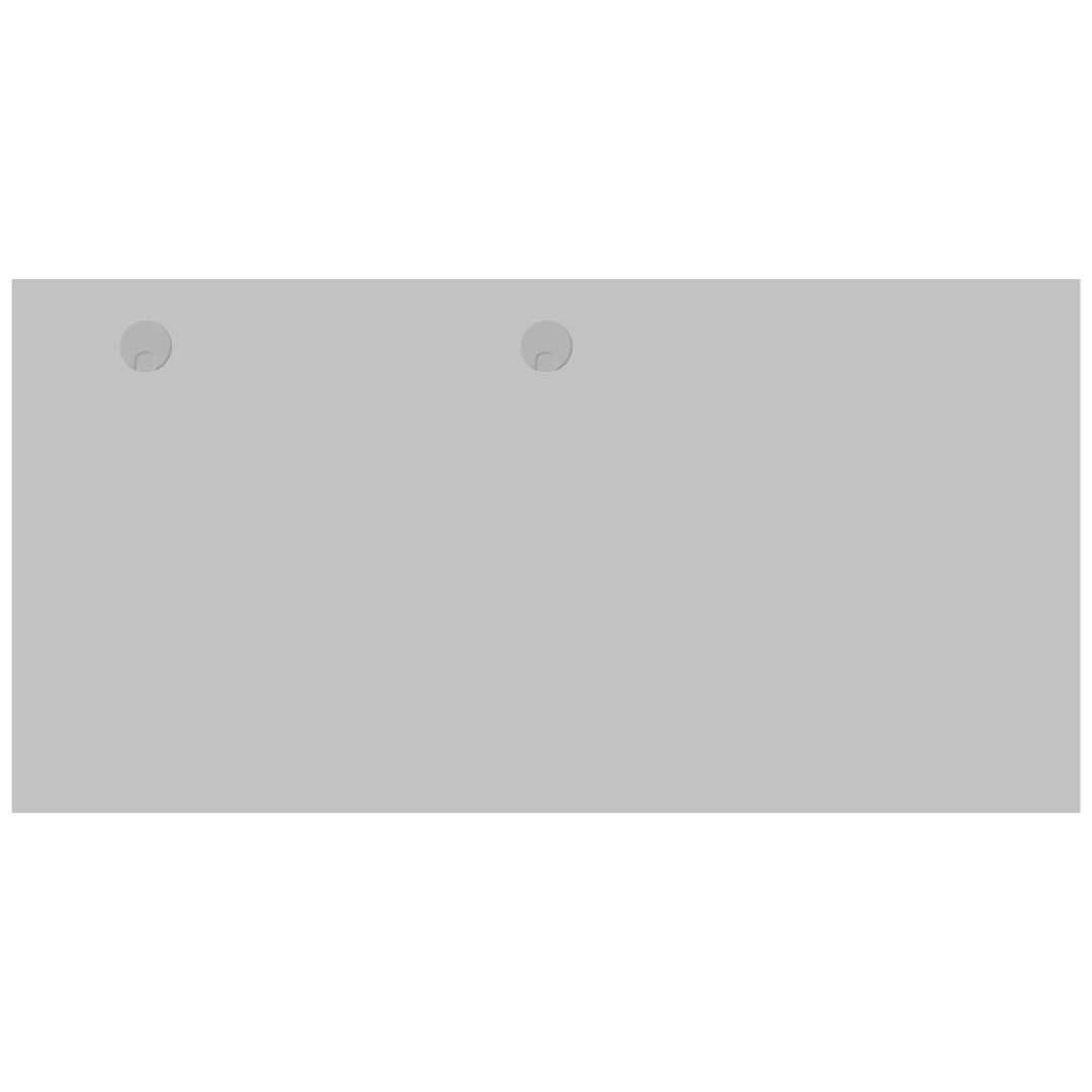 Kabeldurchlassdose rund links + mittig - Silber von Kerkmann - Produktbild 1 von 1