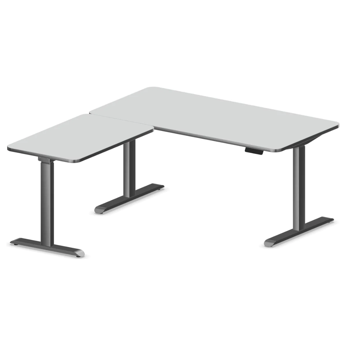 Höhenverstellbarer Schreibtisch Move 3 Premium Eckform von Kerkmann - Produktbild 3 von 6