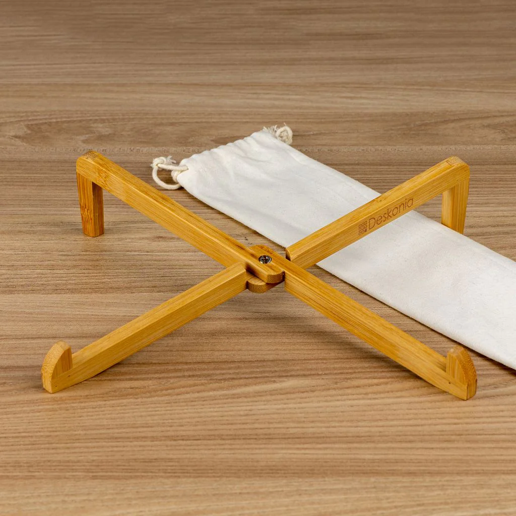 Laptopständer klappbar Bambus von Deskonia - Produktbild 3 von 6