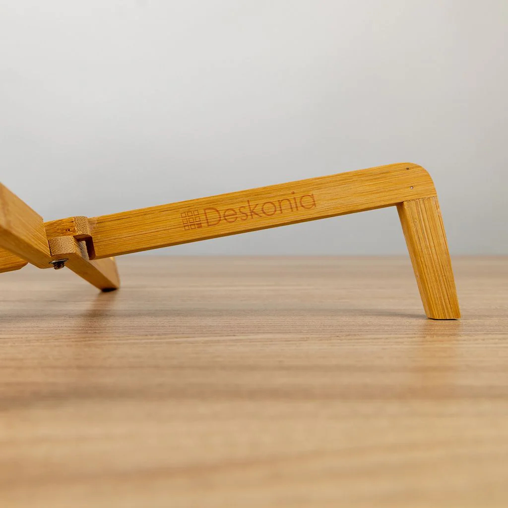Laptopständer klappbar Bambus von Deskonia - Produktbild 2 von 6