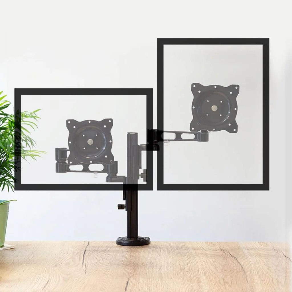 Monitorhalterung 2-fach 13-26" Armlänge 358 mm von LogiLink - Produktbild 5 von 10