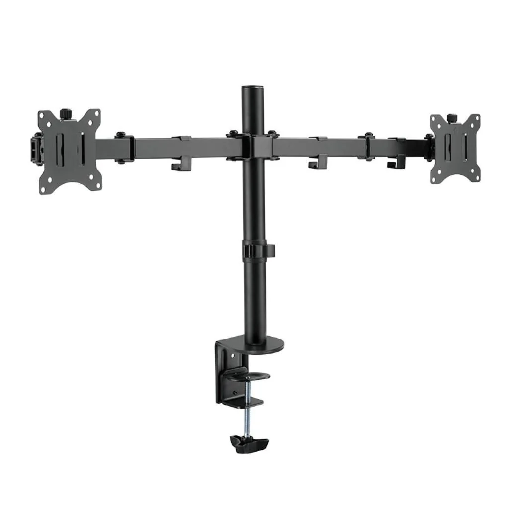 Monitorhalterung 2-fach 17-32" Armlänge verstellbar von LogiLink - Produktbild 2 von 7
