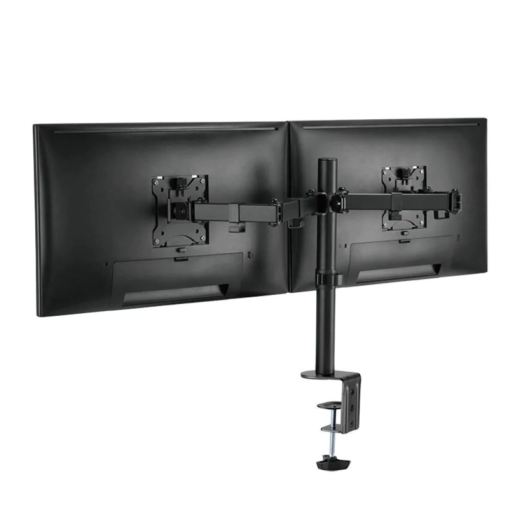Monitorhalterung 2-fach 17-32" Armlänge verstellbar von LogiLink - Produktbild 3 von 7