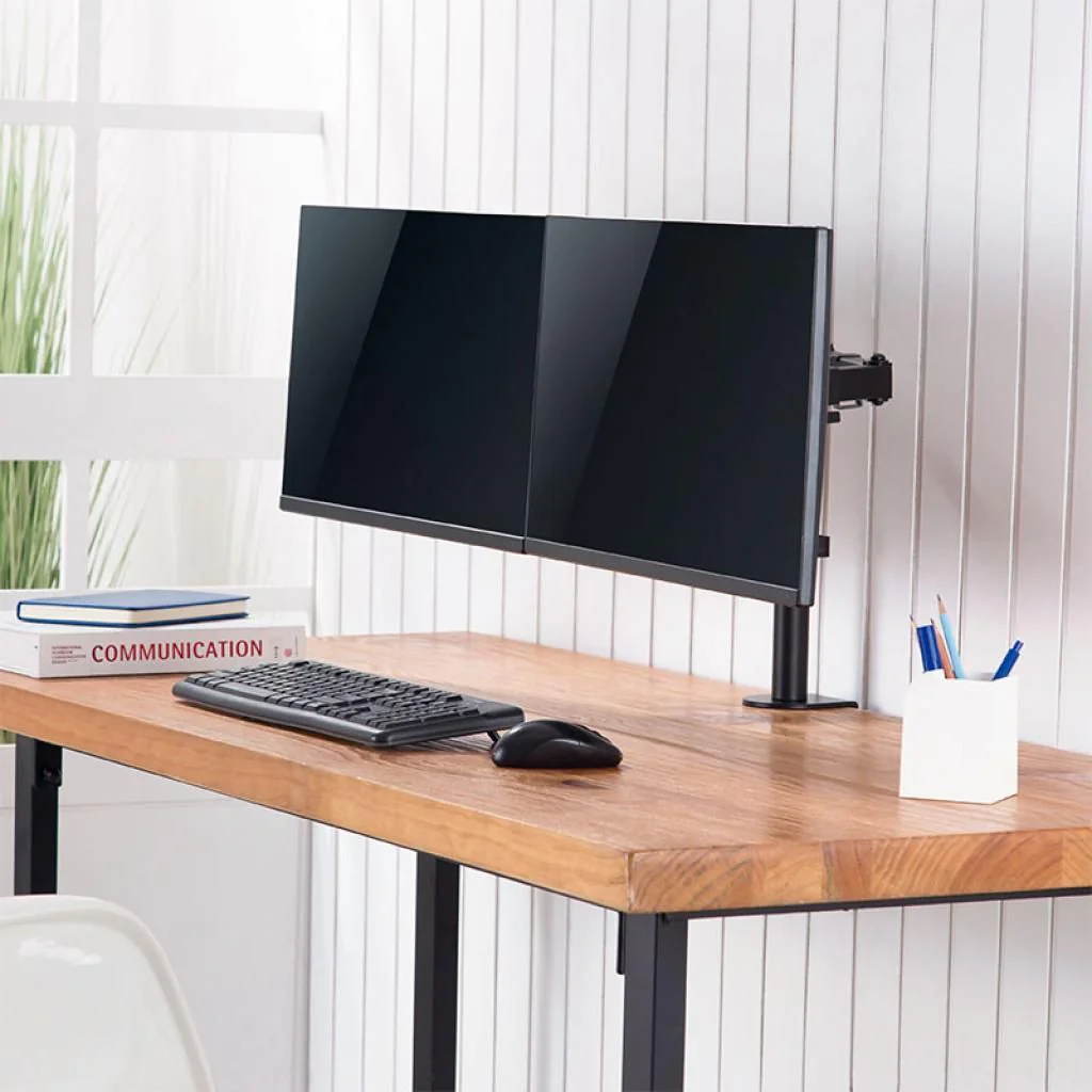 Monitorhalterung 2-fach 17-32" Armlänge verstellbar von LogiLink - Produktbild 5 von 7