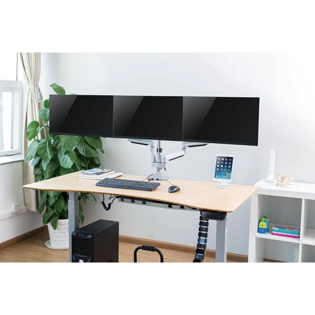 Monitorhalterung 3-fach 13-32" 2x Gasdruckfeder von LogiLink - Produktbild 4 von 9