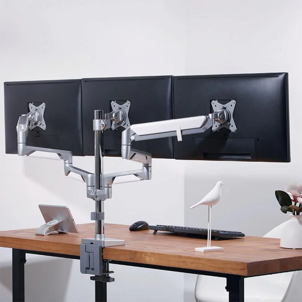 Monitorhalterung 3-fach 17-27" Curved Screens von LogiLink - Produktbild 6 von 9