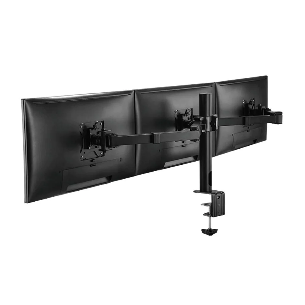Monitorhalterung 3-fach 17-27" Armlänge verstellbar von LogiLink - Produktbild 3 von 7