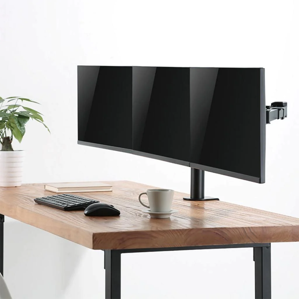 Monitorhalterung 3-fach 17-27" Armlänge verstellbar von LogiLink - Produktbild 5 von 7
