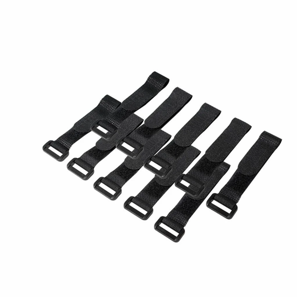 Kabelbinder mit Klettverschluss 10 Stk. - Schwarz - TDI-KAB0056