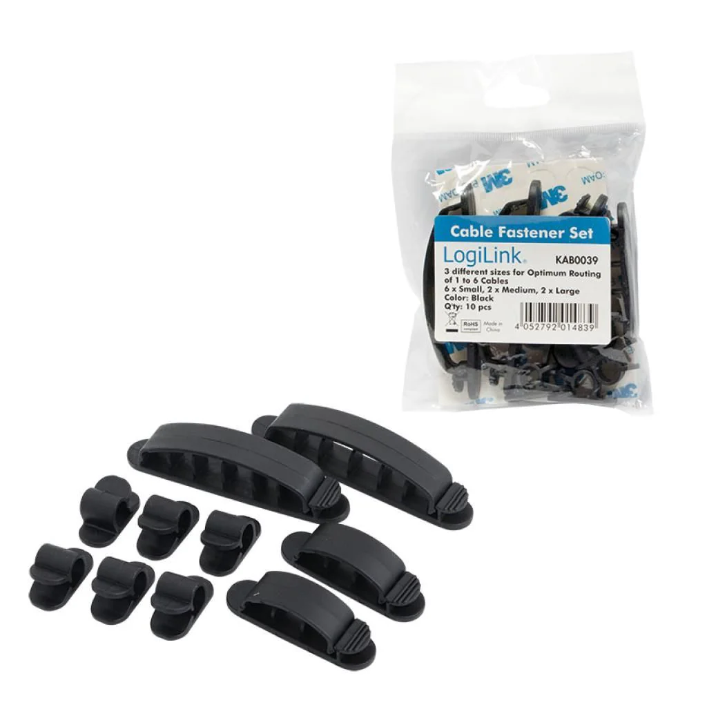 Kabelhalter Set 10 Stk. von LogiLink - Produktbild 5 von 5