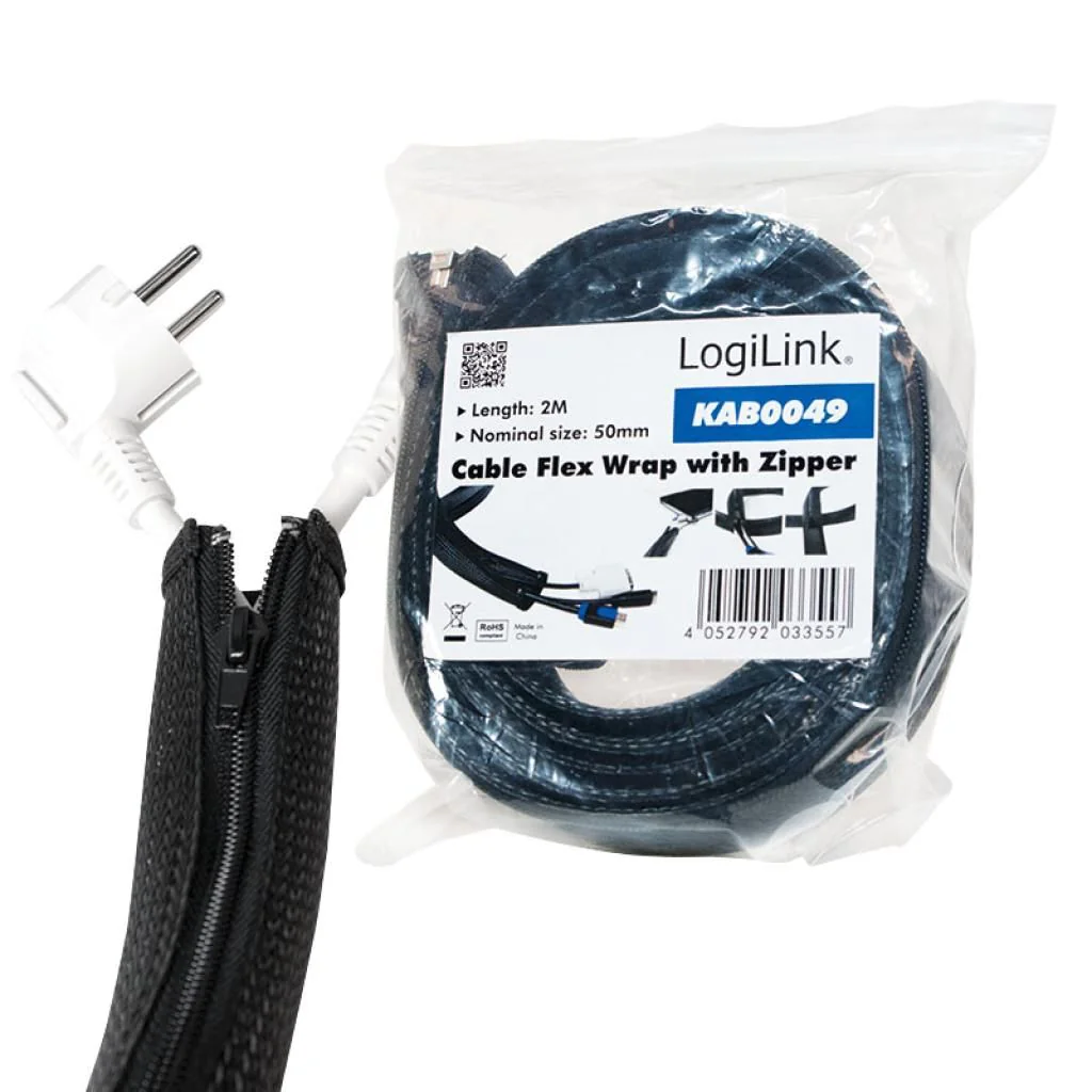 Kabelschlauch mit Reißverschluss von LogiLink - Produktbild 9 von 9