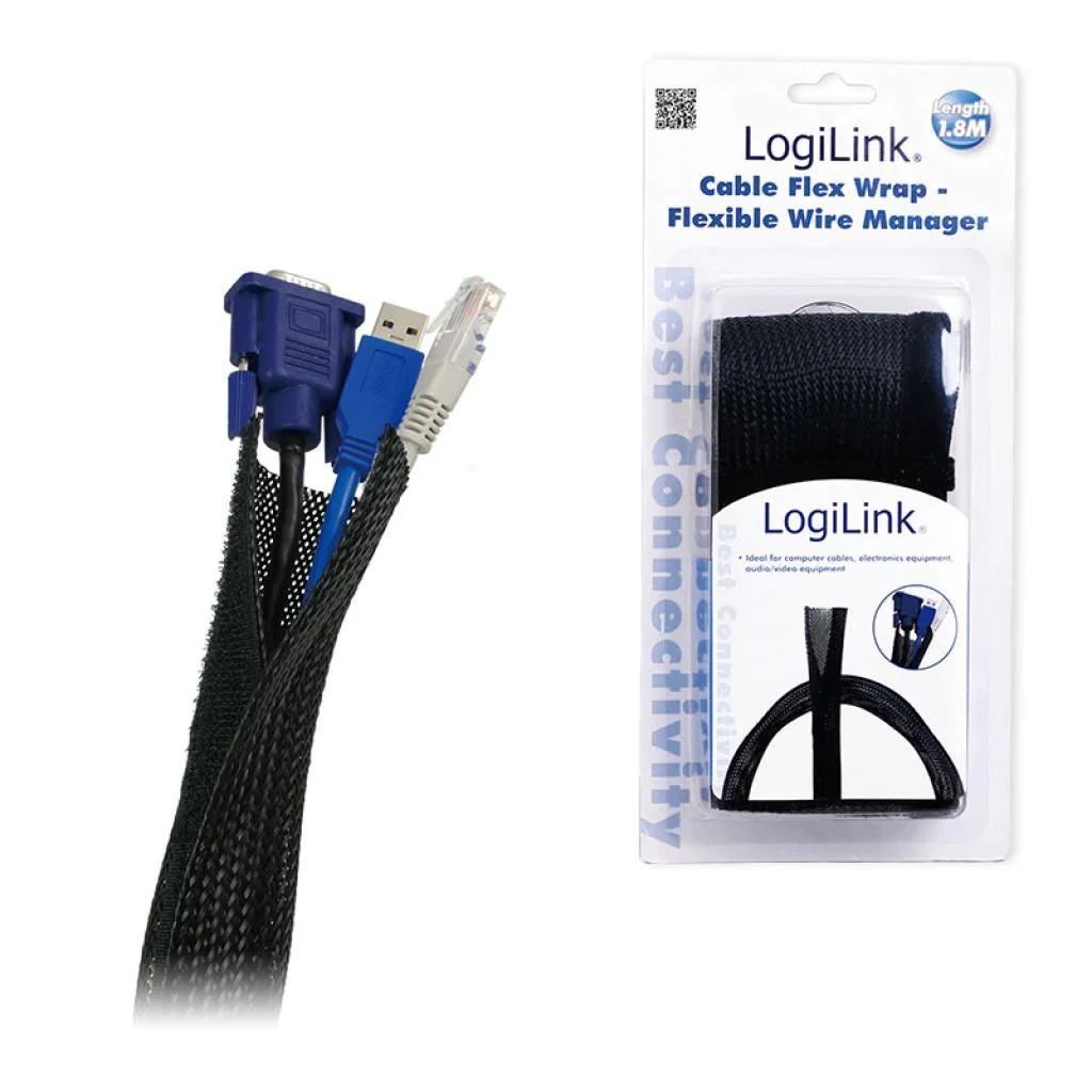Kabelschlauch Ø32 mm mit Klettverschluss von LogiLink - Produktbild 5 von 5
