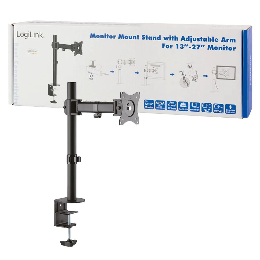 Monitorhalterung 13-27" Armlänge 274 mm von LogiLink - Produktbild 7 von 7