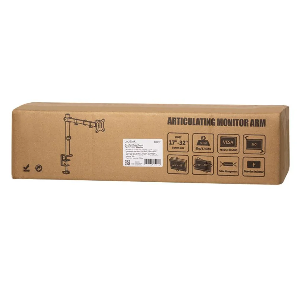Monitorhalterung 17-32" Armlänge verstellbar von LogiLink - Produktbild 7 von 8