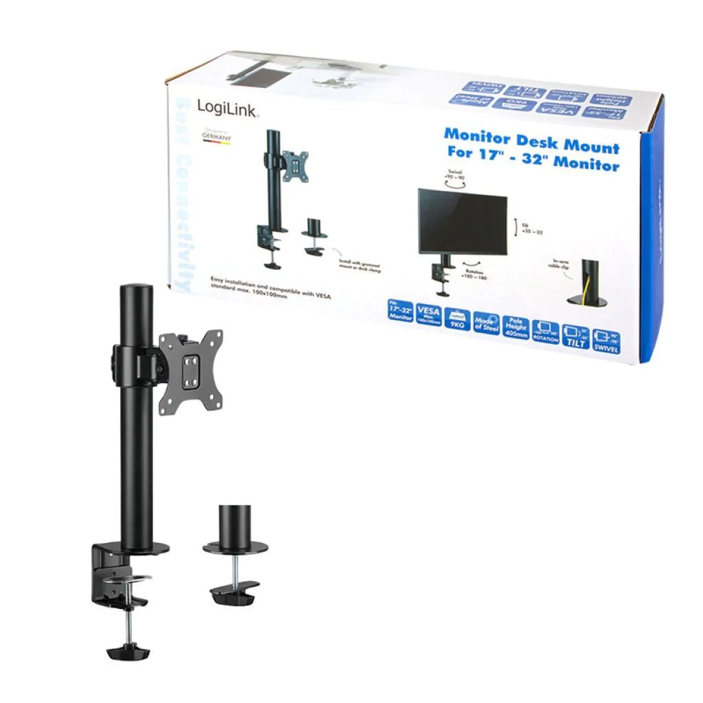 Monitorhalterung 17-32" max. 9 kg von LogiLink - Produktbild 8 von 8