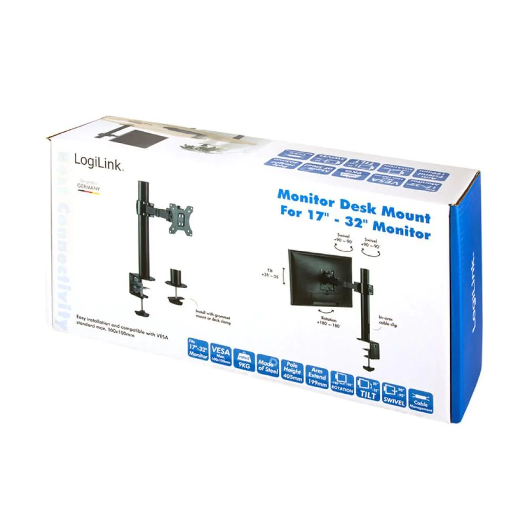 Monitorhalterung 17-32" Armlänge 199 mm von LogiLink - Produktbild 8 von 9