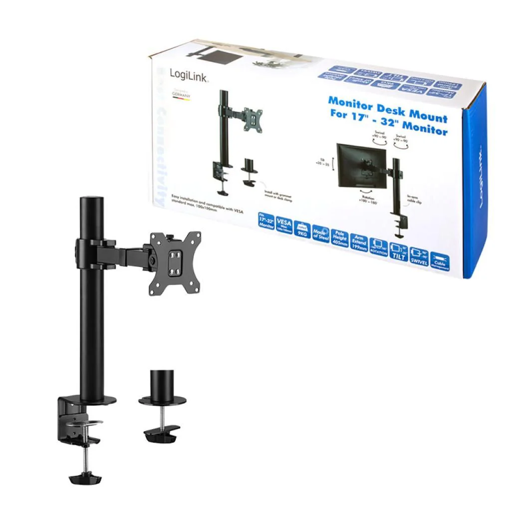 Monitorhalterung 17-32" Armlänge 199 mm von LogiLink - Produktbild 9 von 9