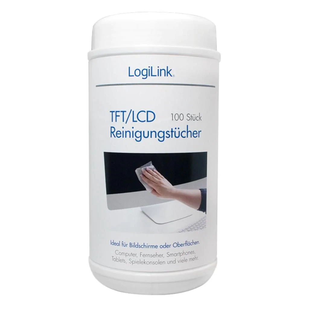 Reinigungstücher für TFT, LCD und Plasma Bildschirme von LogiLink - Produktbild 1 von 4