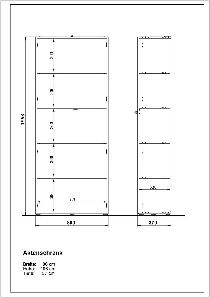 Aktenschrank 4204 von BME home - Produktbild 9 von 9