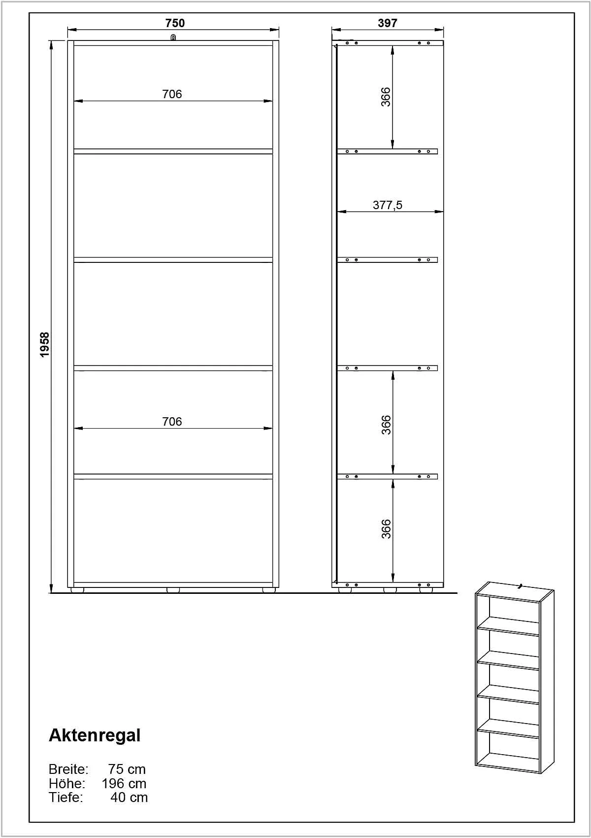 Büro-Set Pasadena 2 - Graphit/Weiß von BME home - Produktbild 5 von 6