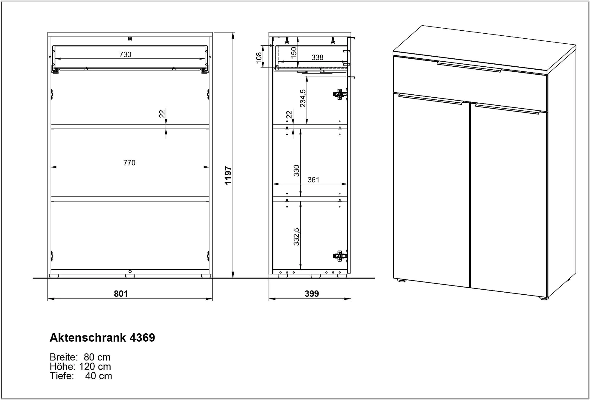 Aktenschrank Mailand 4369 von BME home - Produktbild 9 von 9