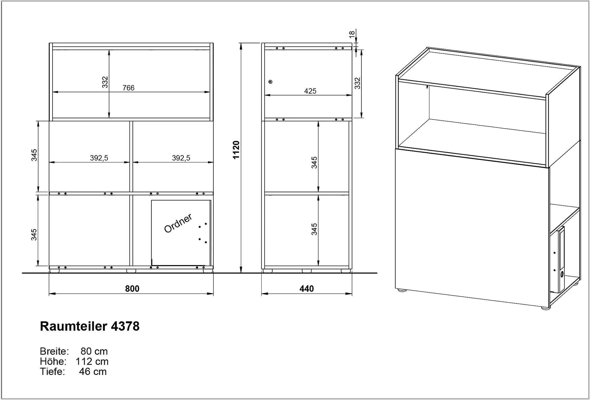 Raumteiler Mailand 4378 von BME home - Produktbild 8 von 8