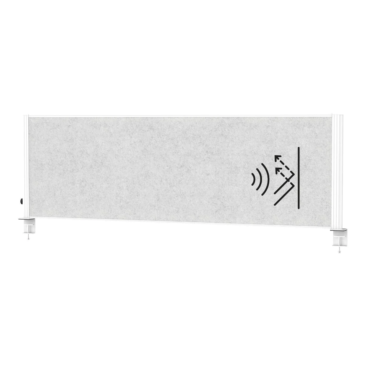 Tisch-Trennwand connecto Uplight von Maul - Produktbild 2 von 8